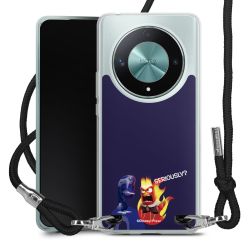 New Carry Case Transparent Stoff schwarz/silber