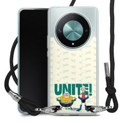 New Carry Case Transparent Stoff schwarz/silber