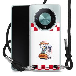 New Carry Case Transparent Stoff schwarz/silber