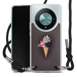 New Carry Case Transparent Stoff schwarz/silber