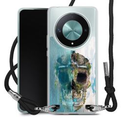 New Carry Case Transparent Stoff schwarz/silber