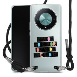 New Carry Case Transparent Stoff schwarz/silber