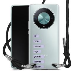 New Carry Case Transparent Stoff schwarz/silber