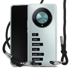 New Carry Case Transparent Stoff schwarz/silber