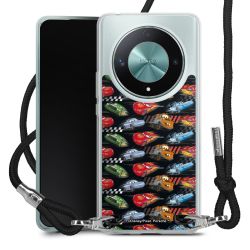 New Carry Case Transparent Stoff schwarz/silber