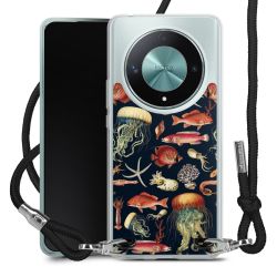 New Carry Case Transparent Stoff schwarz/silber