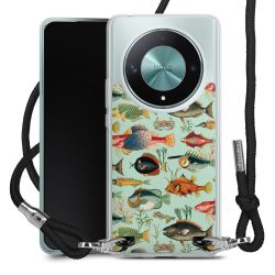 New Carry Case Transparent Stoff schwarz/silber