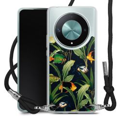 New Carry Case Transparent Stoff schwarz/silber