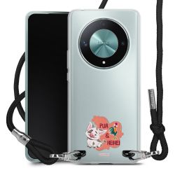 New Carry Case Transparent Stoff schwarz/silber