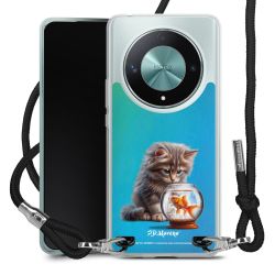 New Carry Case Transparent Stoff schwarz/silber