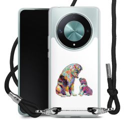 New Carry Case Transparent Stoff schwarz/silber