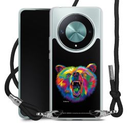 New Carry Case Transparent Stoff schwarz/silber