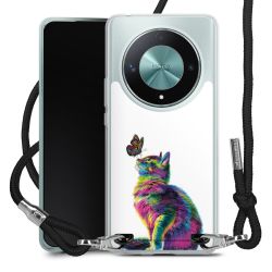 New Carry Case Transparent Stoff schwarz/silber