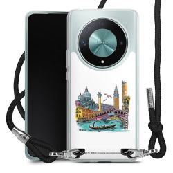 New Carry Case Transparent Stoff schwarz/silber