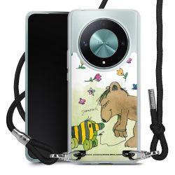 New Carry Case Transparent Stoff schwarz/silber