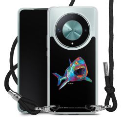 New Carry Case Transparent Stoff schwarz/silber