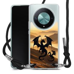 New Carry Case Transparent Stoff schwarz/silber