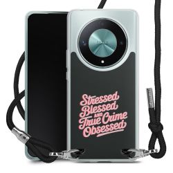 New Carry Case Transparent Stoff schwarz/silber