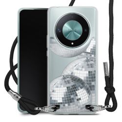 New Carry Case Transparent Stoff schwarz/silber