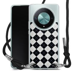 New Carry Case Transparent Stoff schwarz/silber