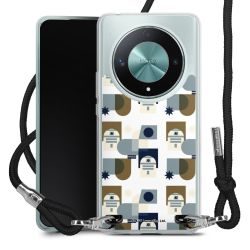 New Carry Case Transparent Stoff schwarz/silber