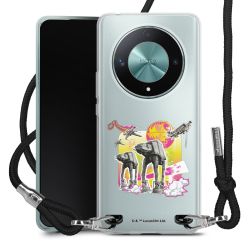 New Carry Case Transparent Stoff schwarz/silber