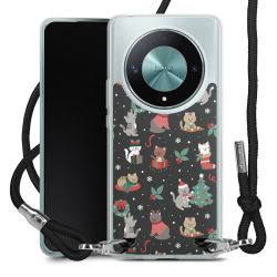 New Carry Case Transparent Stoff schwarz/silber