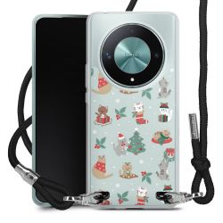 New Carry Case Transparent Stoff schwarz/silber