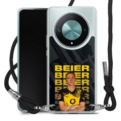 New Carry Case Transparent Stoff schwarz/silber