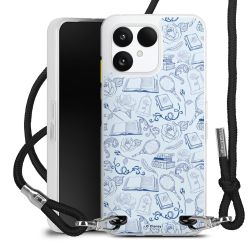 New Carry Case Transparent Stoff schwarz/silber