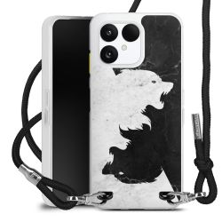 New Carry Case Transparent Stoff schwarz/silber