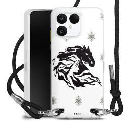 New Carry Case Transparent Stoff schwarz/silber