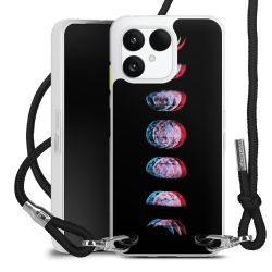 New Carry Case Transparent Stoff schwarz/silber