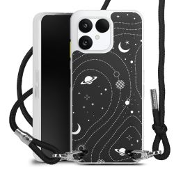 New Carry Case Transparent Stoff schwarz/silber