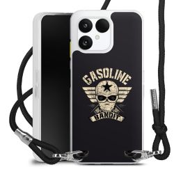 New Carry Case Transparent Stoff schwarz/silber