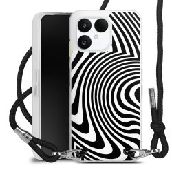 New Carry Case Transparent Stoff schwarz/silber