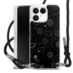 New Carry Case Transparent Stoff schwarz/silber