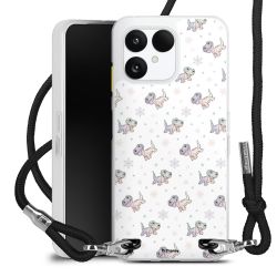 New Carry Case Transparent Stoff schwarz/silber