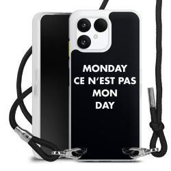 New Carry Case Transparent Stoff schwarz/silber