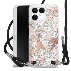 New Carry Case Transparent Stoff schwarz/silber