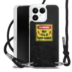 New Carry Case Transparent Stoff schwarz/silber