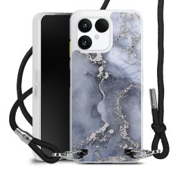 New Carry Case Transparent Stoff schwarz/silber