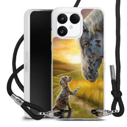 New Carry Case Transparent Stoff schwarz/silber