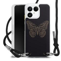 New Carry Case Transparent Stoff schwarz/silber