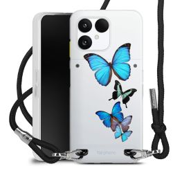 New Carry Case Transparent Stoff schwarz/silber