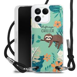 New Carry Case Transparent Stoff schwarz/silber