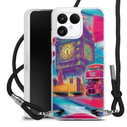 New Carry Case Transparent Stoff schwarz/silber