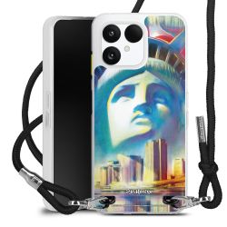 New Carry Case Transparent Stoff schwarz/silber