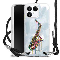 New Carry Case Transparent Stoff schwarz/silber