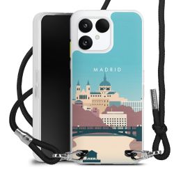 New Carry Case Transparent Stoff schwarz/silber